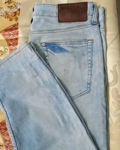 Light Wash Straight Leg Jeans