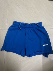 Burger Bae Blue Athletic Shorts