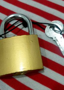 Brass Padlock with Keys