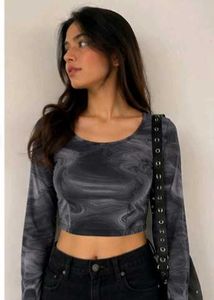 Marbled Long Sleeve Top