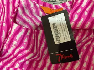 Pink Striped Print Dress