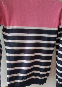 Cute Striped Pullover Sweater