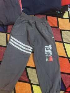 Gray Adidas Joggers with "TENDY" Graphic