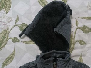Gray Zip-Up Hoodie