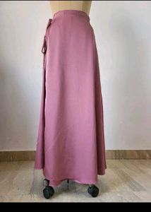 Elegant Pink Maxi wrap Skirt