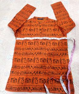 Orange Print Shirt✨