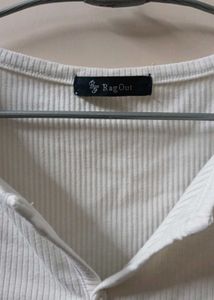Ribbed Henley Top