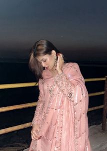 Elegant Pink Embroidered Kurta Set