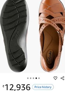 Genuine Leather Ballet Flats Clarks