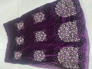 Excellent Velvet Lehenga New Condition