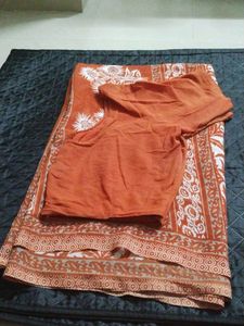 Georgette Saree With Blouse