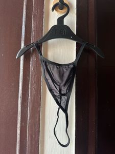 Sheer Lace Trim Bra and bikini