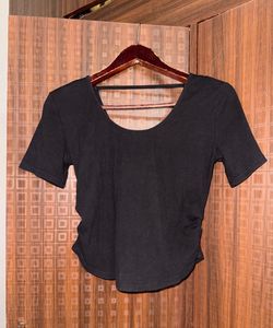 Black Ribbed Tank Top