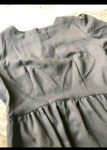Elegant Black Short Sleeve Dress