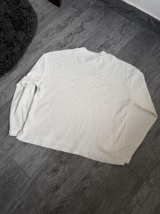 Waffle White "Bloom" Graphic Long Sleeve Top