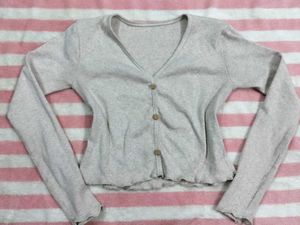Light Grey Knit Cardigan