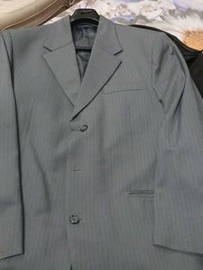 Men's Grey Pinstripe 2 piece suit