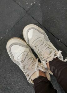 Stylish White &amp; Grey Sneakers