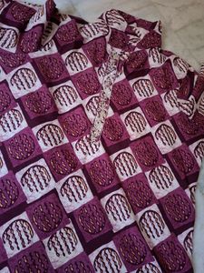 Purple Patterned Cordset