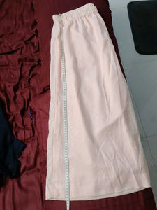 Embroidered light peach Kurta set