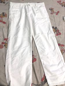 Classic White Wide Leg Jeans