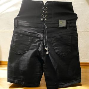 Stylish High-Waisted Denim Shorts