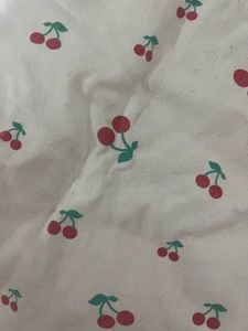 Cute Cherry Print Tote Bag