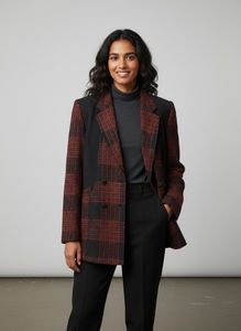 Vintage Plaid Blazer