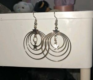 Chic Hoop and Bead Drop Earrings