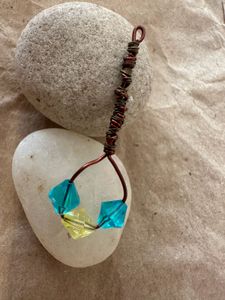 Handmade Beaded Pendant Copper