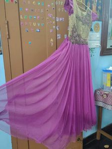 Stunning Magenta Ethnic Gown