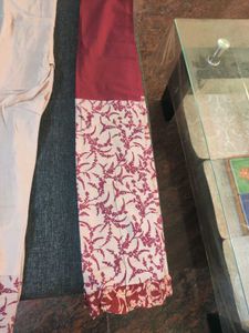 Rust orange Maroon &amp; Beige Suit Set