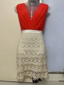 Pintrest Red & Lace Party Dress