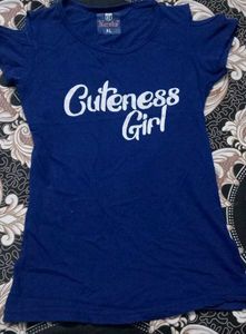 Cute Graphic Blue T-Shirt