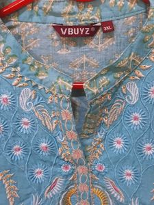 3 XL Flower Printed Anarkali Kurta