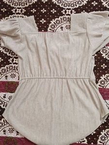 Chic Bow Detail Peplum Top