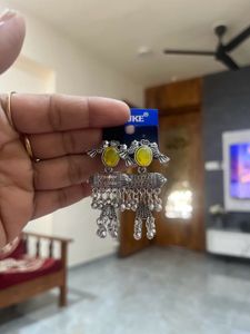 Combo offer four earring Oxidised Silver Jhumka Ea