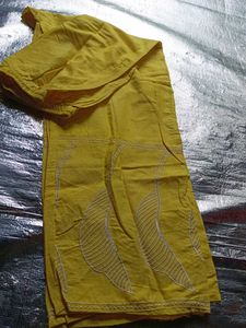 Yellow Embroidered Kurta