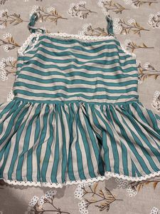 Striped Peplum Cordset
