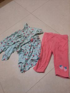 Beautiful Baby Girl Stylish  Top And Pajama Set