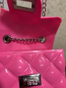 Barbie Pink Quilted Chain Bag
