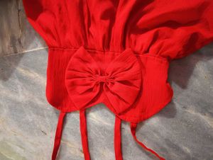 Cute Red Baby Dress with Bow