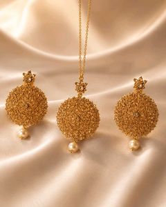✨ Premium Gold Plated Designer Earrings with Maang
