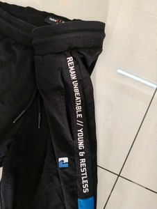 Spykar Black &amp; Blue Track Pants
