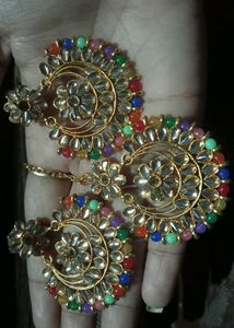 Earrings With Maang Tika