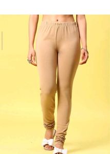 121.Comfortable Beige Ethnic Leggings