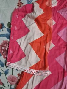 Vibrant Zigzag Kurta Set