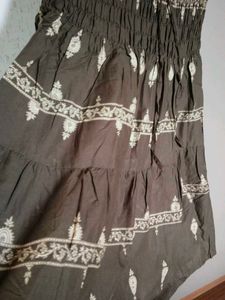 Lovely offshoulder halter tie-up dress
