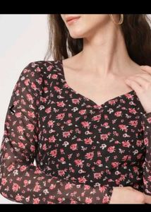 Floral Print Long Kurta