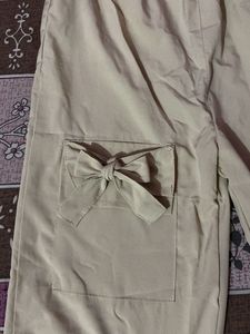 Women's Beige Cargo Pants